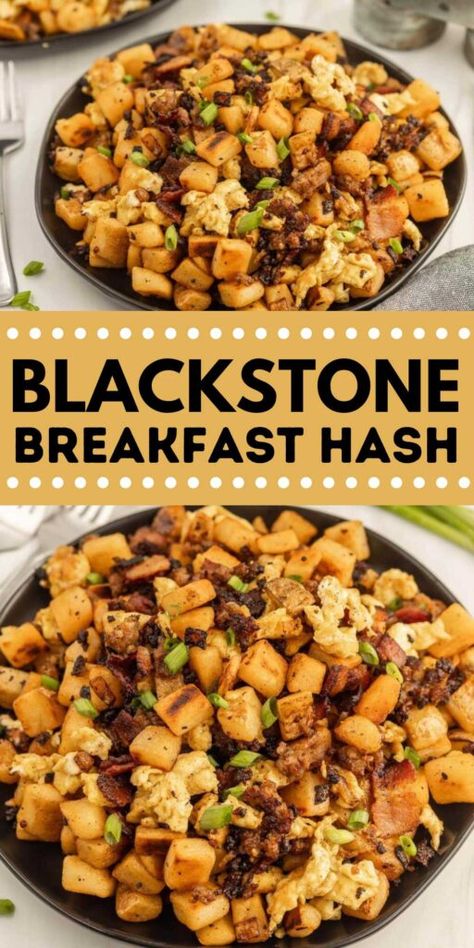 Breakfast Scramble Blackstone, Tired Mom Recipes, Breakfast On Grill Ideas, Blake Stone Recipes, Fall Camping Food Blackstone, Brownstone Griddle Recipes, Grilling Breakfast Recipes, Flat Grill Breakfast Ideas, Blackstone Flat Top Grill Recipes Breakfast