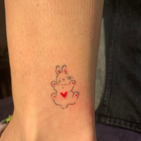 tattoo cute bunny alt core small tattoos tatts ideas tattoo mini tattoo Cute Small Tattoos Alt, Alt Small Tattoos, Red Bunny Tattoo, Bunny Skull Tattoo, Eucalyptus Tattoos, Willow Tattoos, Love Letter Tattoo, Vampire Tattoos, Small Flower Tattoos For Women