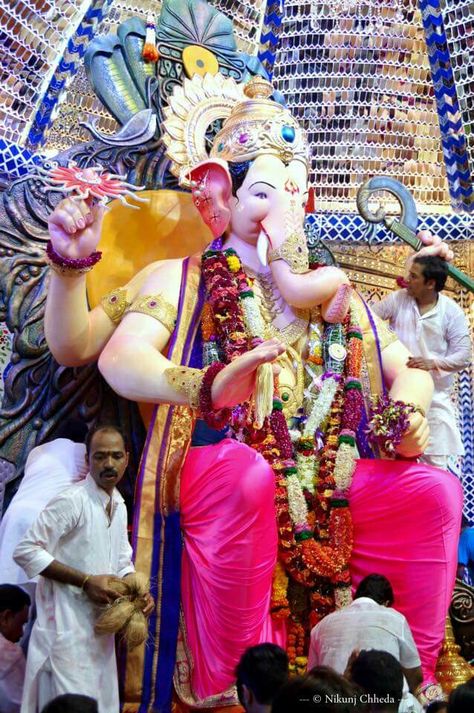 Lalbagh cha Raja, Mumbai. Lal Bag Cha Raja Ganpati, Lalbagh Cha Raja, Lalbaugcha Raja, Sri Ganesh, Lord Wallpapers, Shiva Lord, Happy Ganesh, Ganesh Art, Happy Ganesh Chaturthi