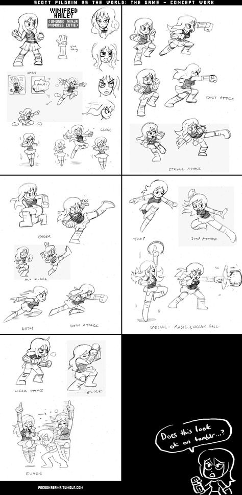 Winifred Hailey concept art  Scott Pilgrim vs the World: the Game Scott Pilgrim Concept Art, Scott Pilgrim Vs The World Game, Scott Pilgrim Character Sheet, Scott Pilgrim Character Design, Scott Pilgrim Vs The World Comic, Scott Pilgrim Game, Scott Pilgrim Comic, Scott Pilgrim Vs. The World, Vs The World