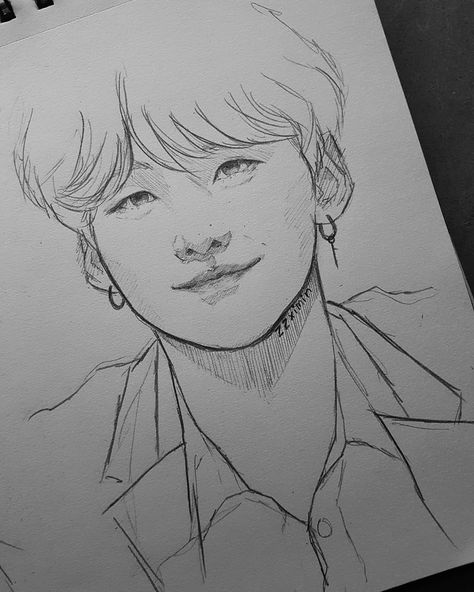 190712 . Crap...I'm in love. . . . #btsfanart #suga #yoongi #sugafanart #yoongifanart Yoongi Drawing Easy, Suga Drawing Easy, Suga Drawing Sketch, Bts Sketches Easy Simple, Suga Sketch, Yoongi Sketch, Yoongi Drawing, Suga Drawing, Suga Art