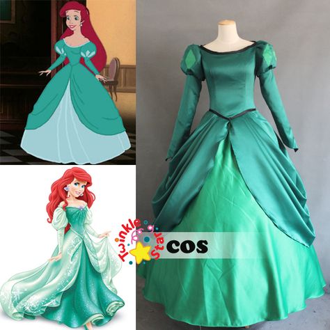 Online Buy Wholesale little mermaid costume from China little ... Halloween Wedding Party, Adult Mermaid Costume, Princess Ariel Dress, Maid Halloween, Mermaid Halloween Costumes, Halloween Costumes 2016, Little Mermaid Costume, Rajputi Dress, Ariel Dress