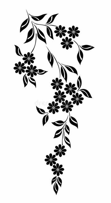 Cartouche Nature Floral Scroll Design Background Stock Vector - Illustration of background, circle: 219020681 Floral Design Black And White, Flower Drawing Pattern Design, Floral Embroidery Designs Pattern, Floral Svg Designs, Floral Silhouette Pattern, Flower Drawing Design Pattern, Flowers Vector Illustration, Flower Pattern Drawing Floral Design, Flower Motifs Design