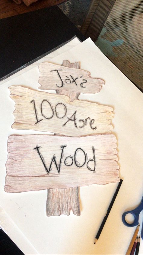 Winnie the Pooh sign , DIY 100 Acre Wood Sign, Winnie The Pooh Bulletin Board, Winnie The Pooh Classroom Theme, Diy Winnie The Pooh Decorations, Winnie The Pooh Sign, Tk Classroom, Pooh Birthday Party, Nursery Window, Disney Themed Classroom