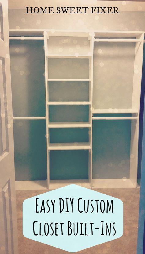 Garderobe Diy, Diy Custom Closet, Master Closet Organization, Closet Redo, Organizar Closet, Closet Built Ins, Diy Regal, Kids Closet Organization, Closet Layout