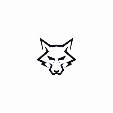 Wolf Head Logo, Vector Icons Illustration, Head Tattoos, Wolf Head, Photo Pose For Man, The Wolf, Poses For Men, Icon Illustration, Simple Tattoos