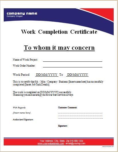 Work completion certificate Free Printable Certificate Templates, Blank Certificate Template, Completion Certificate, Free Printable Certificates, Certificate Format, Certificate Of Completion Template, Free Certificate Templates, Free Certificates, Certificate Of Appreciation