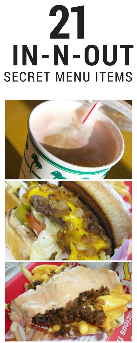 21 In-N-Out Secret Menu Items You Must Know About! In N Out Menu, Southwest Burger, Animal Style Fries, In And Out Burger, Hamburger Dishes, Secret Menu Items, In-n-out Burger, In N Out, Secret Menu