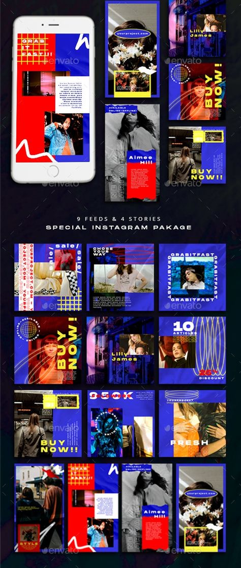 Instagram Grid Layout, Instagram Promotion, Instagram Template Design, Art Promotion, Instagram Grid, Social Media Promotion, Instagram Branding, Grid Layouts, Instagram Ads