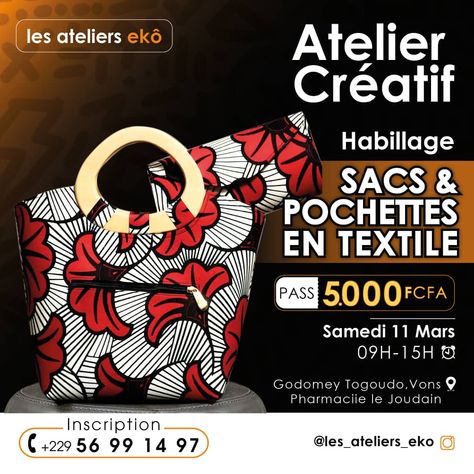 Affiche atelier de Mode, couture et textile Of Ideas, Textiles, Couture