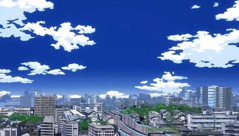 MHA city Anime City, City Background, Hero Costumes, Boku No Hero, Art Background, Anime Background, Anime Films, Seattle Skyline, Boku No Hero Academia