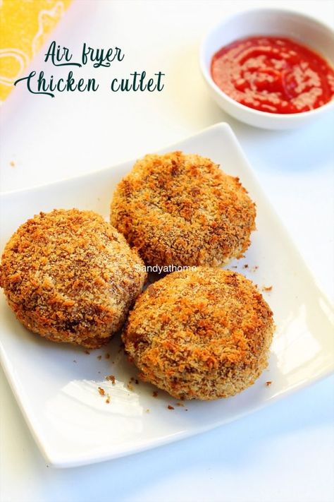 Chicken Cutlet Recipes Air Fryer, Chicken Cutlets Air Fryer, Cutlet Recipes, Beef Cutlets, Chicken Keema, Chicken Cutlet Recipes, Chicken Cutlet, Chicken Potato, Cutlets Recipes