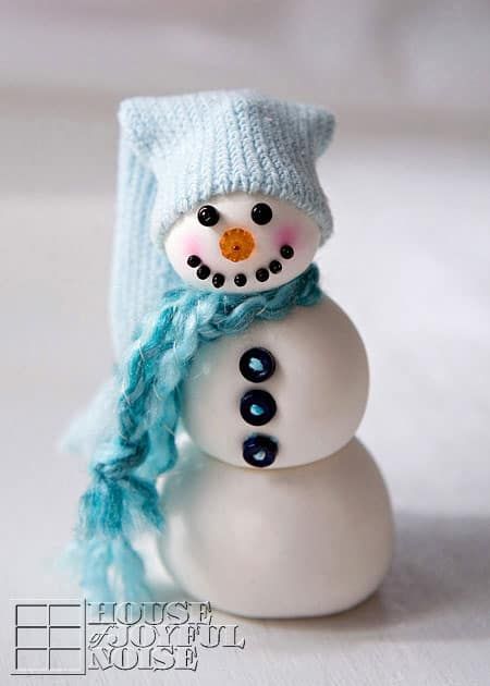 Clay Snowman, Diy Snowman Ornaments, Polymer Clay Kunst, Diy Snowman, Snowman Christmas Tree, Ornament Tutorial, Snowman Crafts, Snowman Ornaments, Snowman Christmas