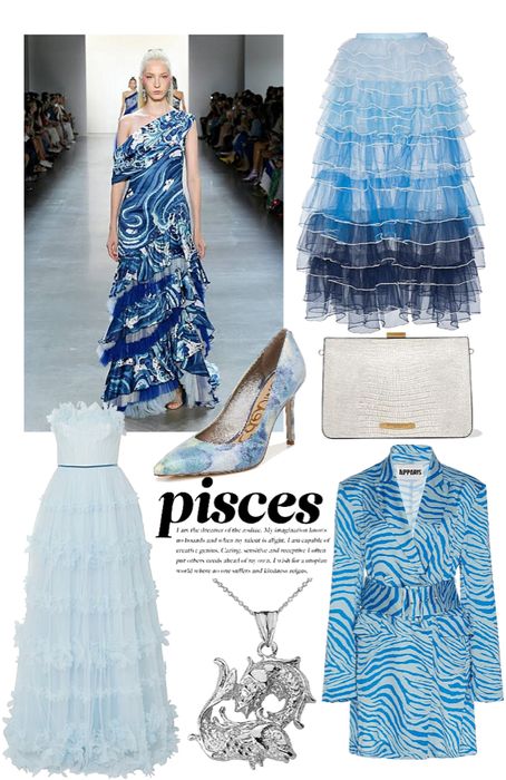 Pisces Costume, Pisces Dress, Pisces Style, Pisces Fashion, Ethereal Core, Polyvore Casual, Venus In Pisces, Pisces And Taurus, Mermaid Style