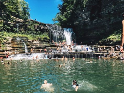 25 Natural Swimming Holes to Put on Your Bucket List Cummins Falls, Yellowstone Trip, River Falls, Beautiful Travel Destinations, Natural Pool, Swimming Holes, Summer Memories, Travel Bug, Summer Bucket