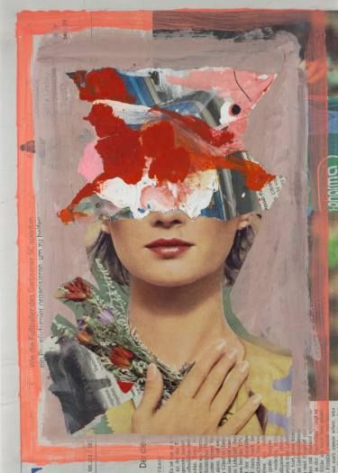 Saatchi Art Artist Ahmed Borai; Collage, “Diva Thinking Naturalness” #art Collage Portrait, Newspaper Art, Paint Paper, Amazing Paintings, Painting Collage, Art Prints Online, Original Art Painting, Fashion Collage, Original Collage