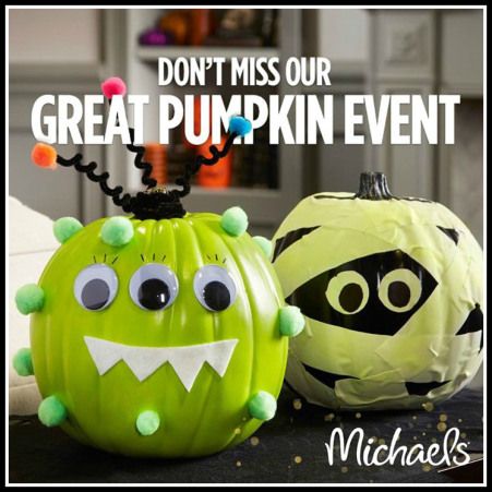 Michaels Pumpkin Event Pumpkin Decorating Contest, Creative Pumpkin Carving, Pumpkin Contest, Halloween Preschool, Pumpkin Projects, Pumpkin Halloween Decorations, Family Crafts, Halloween Crafts For Kids, Pumpkin Crafts