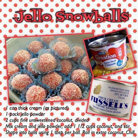 Jello Snowballs Christmas Snacks Easy, Christmas Cookie Cake, Donut Bar, Snowball Cookies, Unsweetened Coconut, Christmas Snacks, Wheat Free, Cookie Cake, Holiday Baking