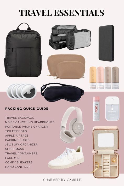 22 Travel Essentials for Women: The Ultimate Packing List https://www.theworldaccordingtome.org/travel-tips-and-advice/?22-travel-essentials-for-women-the-ultimate-packing-list #Vacation_Packing_Checklist #Trip_Essentials_Packing_Lists #Road_Trip_Kit #Vacation_Checklist Best Travel Items, International Travel Packing, Trip Essentials Packing Lists, Travel Backpack Essentials, Australia Holiday, International Travel Essentials, Noise Canceling Headphones, Ultimate Packing List, Basic Japanese