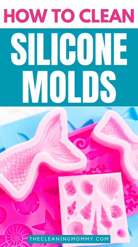 Learn how to clean silicone molds from resin using baking soda and white vinegar with these simple and effective tips! Keep your molds looking good as new with this step-by-step guide. Try it today. Cleaning Resin Molds, Cleaning Silicone Molds, How To Clean Silicone Molds, Cleaning Mold, Remove Wax, Wax Molds, Silicone Resin Molds, Plaster Molds, Resin Uses