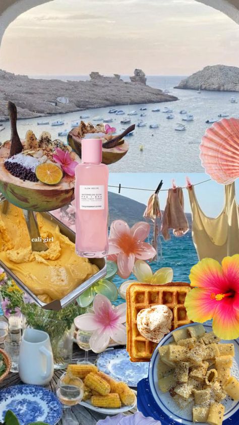 summer sorbet 🍧 #summer #costal #pink #pastels #aesthetic #pinterest #keywestkitten Sorbet Aesthetic, Summer Sorbet, Aesthetic Pinterest, Create Collage, Creative Play, Pastel, Collage, Pink