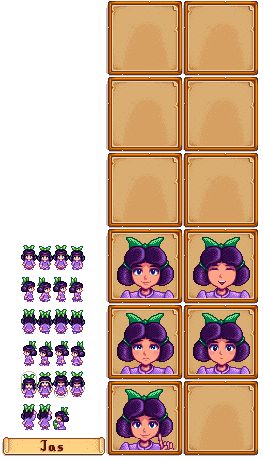 PC / Computer - Stardew Valley - Jas - The Spriters Resource Stardew Valley Jas, Stardew Valley Sprites, Gta Outfits, Valley Aesthetic, 2024 Stickers, Stardew Valley Tips, Sprite Sheet, Video Game Sprites, Game Sprites