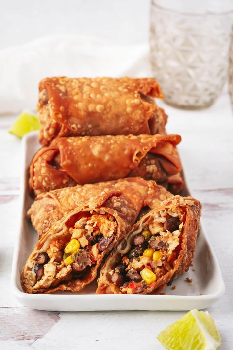 Southwestern Eggrolls Recipe, Eggrolls Recipe, The Practical Kitchen, Egg Roll Wrapper, Southwest Egg Rolls, Southwestern Egg Rolls, Crispy Egg, Egg Roll Wrappers, Egg Roll Recipes