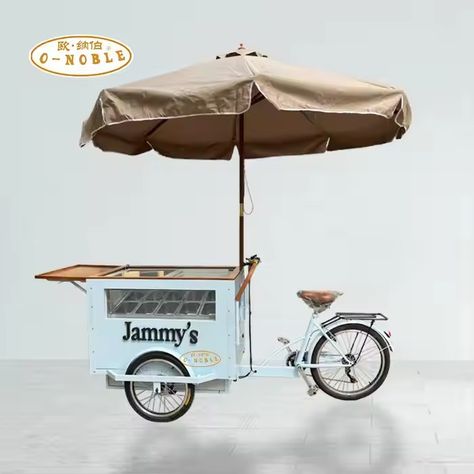 Electric Ice Cream Bike Cart With Battery Freezer - Buy Electric Ice Cream Bike Cart,O-noble Electric Ice Cream Bike,Ice Cream Bike Product on Alibaba.com Ice Cream Bike Cart, Ice Cream Bike, Bike Cart, Ice Cream, Electricity, Cafe, Bike, Cream