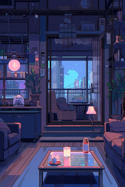 Lofi Aesthetic Room Drawing, Lofi Aesthetic Kitchen, Lofi Aesthetic Apartment, Winter Lofi Wallpaper, Lofi Aesthetic Room Decor, Rain Lofi Aesthetic, Cozy Lofi Wallpaper, Lofi Aesthetic Color Palette, Lofi Aesthetic Wallpaper Dark