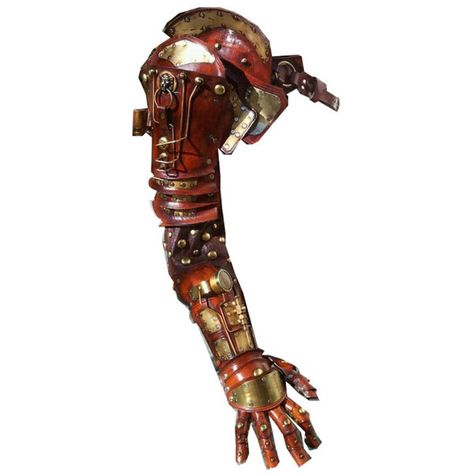 Steampunk Arm Bracer ❤ liked on Polyvore featuring steampunk, doll parts, armor, arms and gloves Armor Gloves, Steampunk Arm, Steampunk Armor, Mechanical Arm, Steampunk Ideas, Doodle Characters, Western Comics, Steampunk Cosplay, Steampunk Accessories