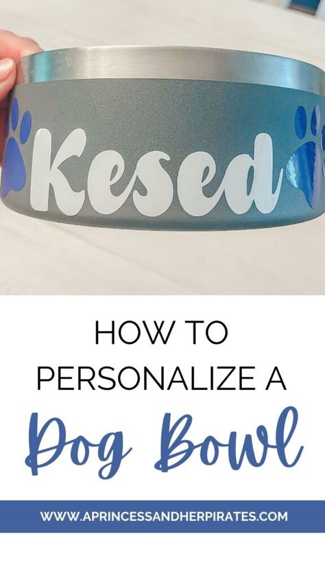 Add a little personalization and decor to your dog’s food bowl with this easy DIY project. Creating a personalized dog food bowl is a great project for a vinyl crafting beginner!