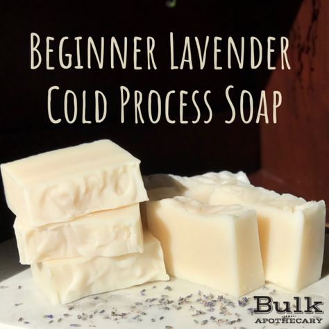 Lavender Cold Process Soap Recipe | Bulk Apothecary Blog Lavender Soap Recipe Cold Process, How To Make Cold Pressed Soap, Lavender Cold Press Soap Recipe, Homemade Soap Recipes Cold Process, Cold Press Soap Recipes For Beginners, Diy Cold Process Soap Recipes, Cold Soap Process Recipes, Cold Process Soap Recipes For Beginners, Cold Pressed Soap Recipes