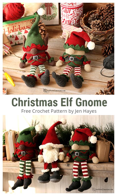 Crochet Ornament Diagram, Crochet Xmas Gnome, Crochet Elf Gnome Free Pattern, Christmas Crochet Patterns Knitting & Tools, Crochet Learning Toys Free Pattern, Crochet Elf Gnome, Crochet Amigurumi Free Patterns Christmas, Free Crochet Elf Pattern, Crochet Christmas Elf Free Pattern