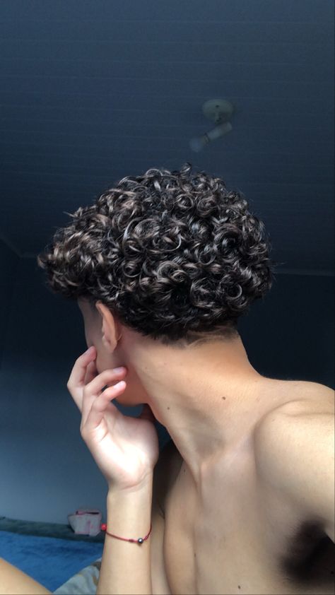 Good Haircut For Curly Hair, Mid Long Curly Hair Men, Mens Hairstyles Curly Fade, Tall Curly Hair Boy, Curly Man Haircut Medium, High Fade Curly Hair, Tight Perm Men, Light Skin Men With Curly Hair, Taper Curly Hair Men