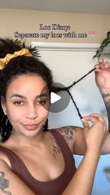 Sierra Solis on Instagram: "What method do you use?? 👀

I normally separate in the shower to prevent this from happening in the first place, but these 2 locs are usually tucked behind my ear, so I wasn’t noticing how bad it got. The way my heart drops when I see my roots marry like this!!! But with deep breaths and patience, they’ll separate. 

#locs #locjourney #loctips #naturalhairblogger #locmaintenance
#sunnyislejbco #starterlocs" C Part Locs, Starter Locs, Deep Breaths, My Roots, Use Me, You Used Me, The Shower, First Place, Locs