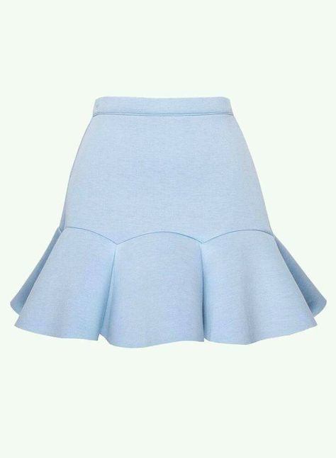 Skirt Mermaid, Rok Mini, Mermaid Baby, Blue Mini Skirt, Peplum Styles, Skirt Mini, Cute Skirts, Skirt Design, Types Of Skirts