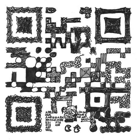 Beautiful Pixels: QR Code hacks: modifying and altering for artistic fun Qr Code Art Design, Code Illustration, Qr Code Art, Vending Business, Qr Code Design, Sensory Art, Zine Design, City Block, Bar Code