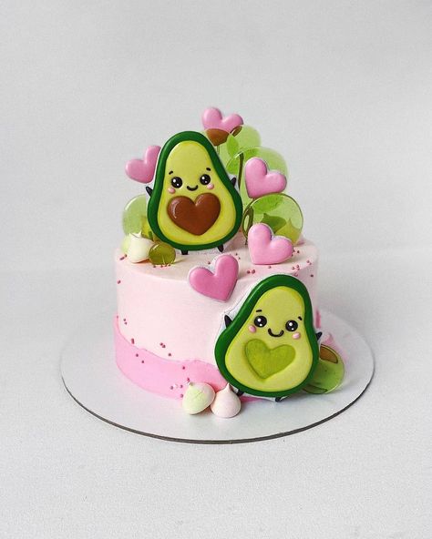 Avocado Cake, Cube Cake, Cakes Design, Birthday Cake For Husband, Cake For Husband, Mini Torte, Christmas Cake Decorations, Cartoon Cake, Cute Baking