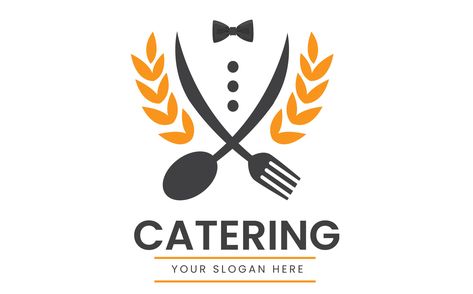 Catering Company Logo, Catering Logo Design, Elegant Catering, Luxury Catering, Restaurant Logos, Catering Logo, Bar Counter Design, Logo Word, Free Logo Templates