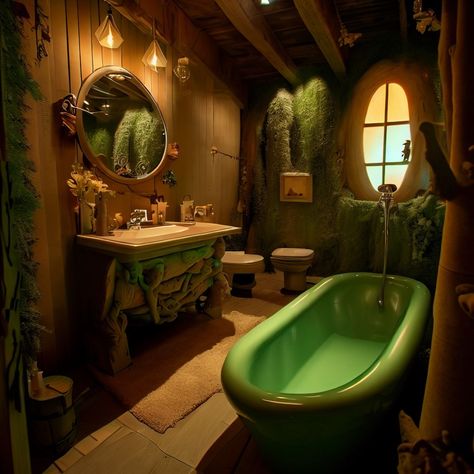 Shrek Bathroom, Shrek Dreamworks, Aesthetic Bathroom, Shrek, Bathroom Interior, Dreamworks, Guest Room, Apartment, Hotel