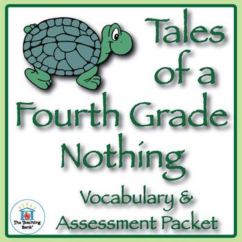 Tales of a 4th Grade Nothing Vocabulary and Assessment Bundle Tales Of A 4th Grade Nothing, Writing Assessment, Vocabulary Quiz, Study Book, Spelling Lists, Teacher Planning, Novel Study, Vocabulary Activities, Spelling Words