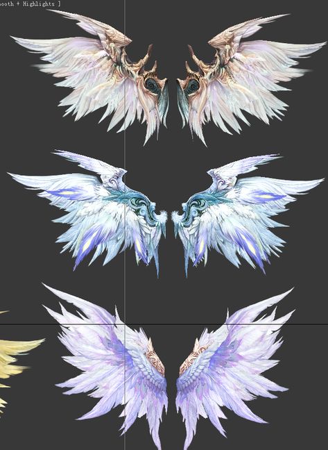 Crystal Wings Art, Anime Character With Wings, Fantasy Wings Design, Wings Concept Art, Person With Wings Drawing Reference, Fantasy Angel Wings, Fantasy Wings, Wings Inspiration, Transparent Wings