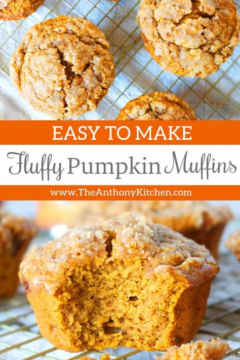 Easy Pumpkin Muffin, Easy Pumpkin Muffins, Moist Pumpkin Muffins, Best Pumpkin Muffins, Canned Pumpkin Recipes, Pumpkin Muffins Easy, Morning Glory Muffins, Pumpkin Recipes Healthy, Pumpkin Muffin Recipes