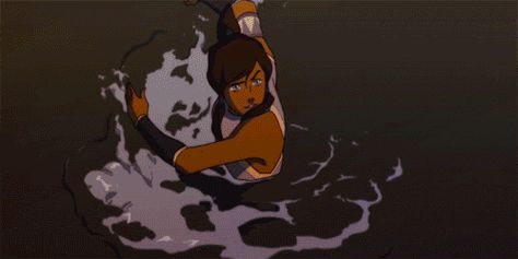 Korra Banner Gif, Korra Waterbending, Korra Gif, Banner Gifs, Water Bending, Anime Nose, Water Bender, Avatar Oc, Avatar Korra