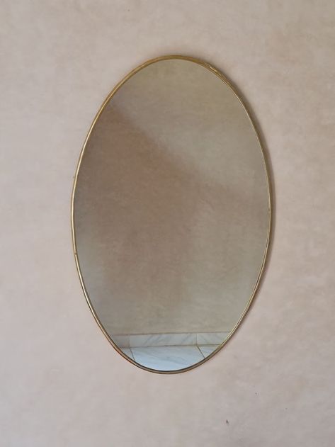 Oval Antiqued Brass Mirror Wall Mirror, Handmade Mirrors, Oval Mirror, Aged Brass Mirror, Antique Frame Mirror, Bathroom Mirror - Etsy Frame Mirror Bathroom, Gold Circle Mirror, Birthday Presents For Girlfriend, Large Floor Mirror, Large Bathroom Mirrors, Round Gold Mirror, Mirror Handmade, Floor Standing Mirror, Mirror Antique