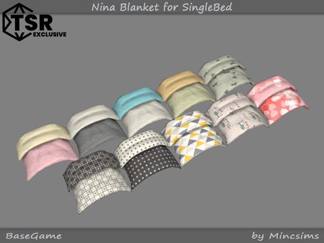 Sims 4 Cc Blankets And Pillows, Sims 4 Blanket, Single Panel Door, Sims 4 Beds, Sims 4 Challenges, Sims 4 Traits, Small Blankets, Boys Bedding, Sims4 Cc