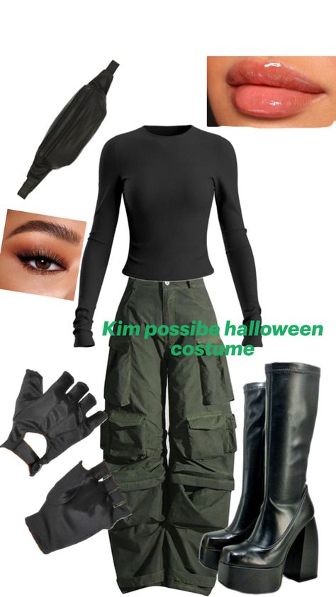 Kim Possible Makeup Look, Kim Possible Costume, Style Chart, Halloween Makeup Inspiration, Kim Possible, Costume Ideas, Halloween Makeup, Makeup Inspiration, Makeup Looks