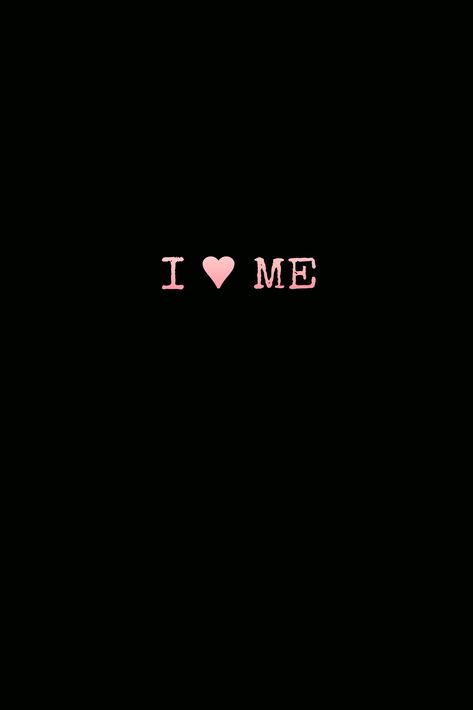 Black Hearted Quotes, Me Name Wallpaper, I Heart Me Wallpaper, Self Love Wallpaper Aesthetic Black, I Love Me Wallpaper, I Love Me Pfp, No Love Wallpaper, Cute Wallpapers Black, Maifa Aesthetic