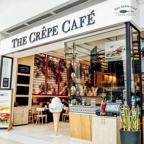 Creperia Ideas, Coffee Moodboard, Crepe Cafe, Coffee Food Truck, Coffee Shop Concept, Ice Cream Menu, Pancake Cafe, Small Coffee Shop, French Crepes