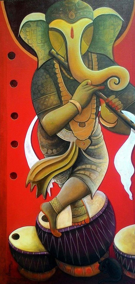 Pictures To Paint On Canvas, Paint On Canvas For Beginners, Ganesha Drawing, Ganesh Art Paintings, Spiritual Paintings, Indian God, Canvas For Beginners, Lord Ganesha Paintings, Ganesh Art